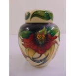 A Moorcroft Anna lily pattern ginger jar and cover, designed by Nicola Stanley
