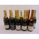 Eleven bottles of champagne to include Moet and Chandon, Bollinger and Tattinger