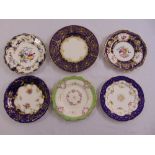 A quantity of decorative cabinet plates to include Coalport, Royal Worcester, Minton and Spode (6)