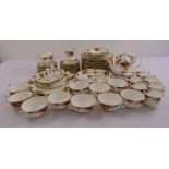 Royal Albert Old Country Roses dinner and teaset to include plates, serving dishes, cups and saucers