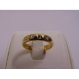 18ct yellow gold and diamond ring, approx total weight 4.9g