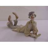 Lladro figurine of a recumbent clown, marks to the base