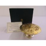 A limited edition silver and silver gilt rose bowl celebrating the life of The Queen Mother