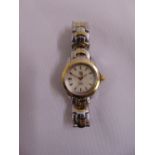 Tag Heuer ladies stainless steel and gold wristwatch with Mother of Pearl dial