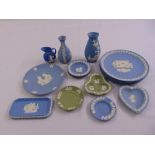 A quantity of Wedgwood Jasperware to include dishes, vases and plates (15)