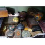 Various decorative small boxes