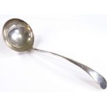 A silver Old English pattern ladle, by James Dickson & Sons, hallmarks Sheffield 1936, length