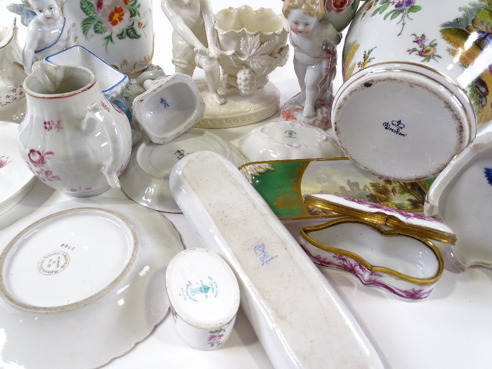 A collection of English and Continental porcelain items - Image 3 of 3