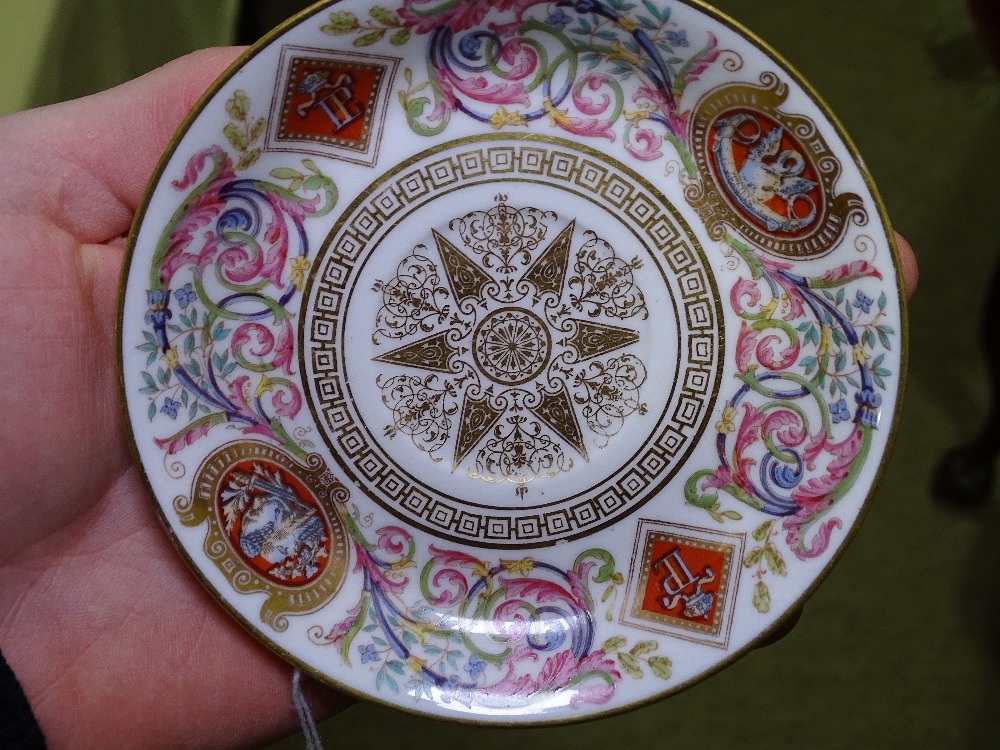 A set of Sevres porcelain plates and dishes, inscribed Chateau de F Bleau (9) - Image 4 of 21