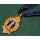 An 18ct gold medal, for the Blackpool Chamber of Trade Diligens, 18.3g