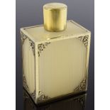 An Asprey's silver-gilt mounted perfume bottle, hallmarks London 1954, height 9.5cm