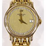 A lady's Raymond Weil Geneve Quartz wristwatch, gold plated and stainless steel case with date