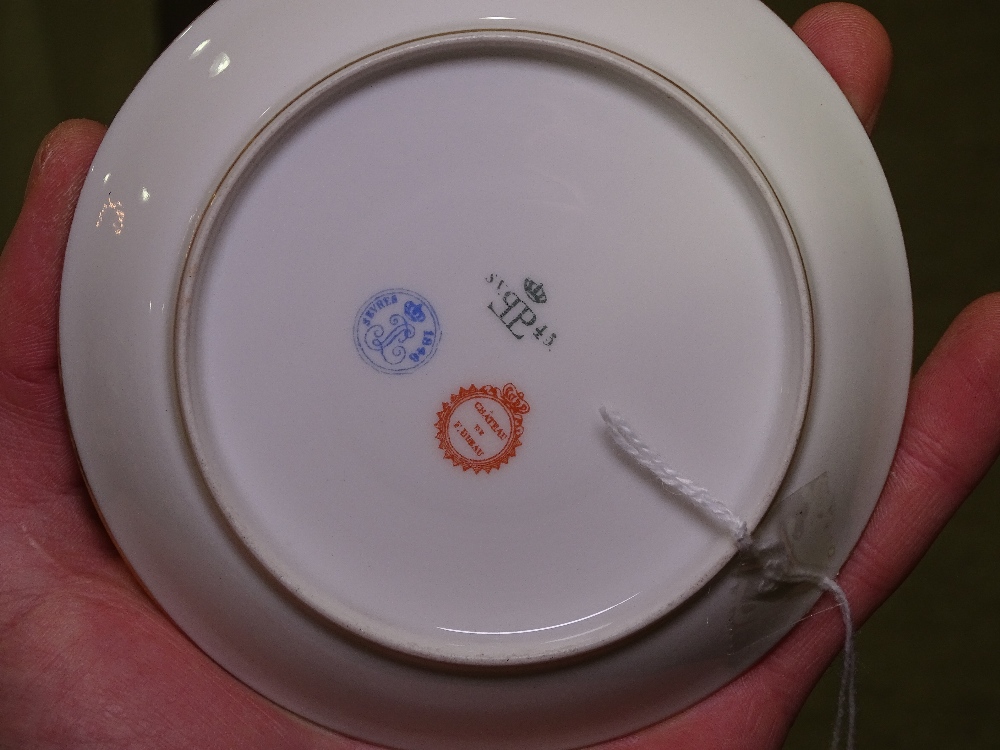 A set of Sevres porcelain plates and dishes, inscribed Chateau de F Bleau (9) - Image 7 of 21