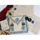 A collection of ephemera relating to Captain H Burningham of the 58th Regiment, mid 19th century,
