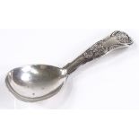 A George IV silver King's pattern caddy spoon, by William Schofield, hallmarks London 1825, length