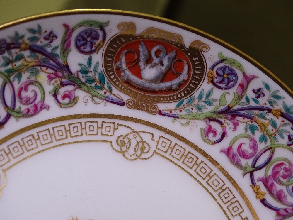 A set of Sevres porcelain plates and dishes, inscribed Chateau de F Bleau (9) - Image 14 of 21