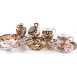 A group of Royal Crown Derby Imari pattern china, including a small 2-handled vase, height 7.5cm (7)