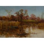 Sydney Fox, oil on board, Cooks Folly, signed, 10" x 14", framed