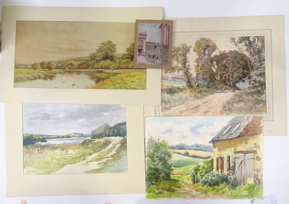 A folder of prints and watercolours - Image 4 of 4