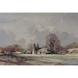 Rowland Hilder, colour print, Kentish scene, signed in pencil, published 1979, image size 16" 24",