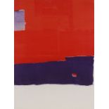 Nicolas de Stael, pochoir, circa 1950s, abstract, issued by XXth Siecle, image size 10" x 9.5",