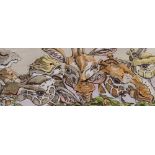 Enid Groves, hand coloured etching, top of the line, plate size 7" x 34", signed in pencil, and 3