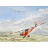 Maurice Martin, 5 watercolours, aircraft studies, 9" x 13", mounted (5)