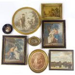 A group of 19th century prints and engravings, framed (10)