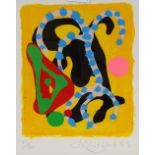 John Hoyland, screen print and woodblock, abstract composition, signed in pencil 1999, no. 20/300,
