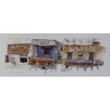 Mat Barber Kennedy, colour print, American street scene, signed in pencil, artist's proof, no. 3/15,