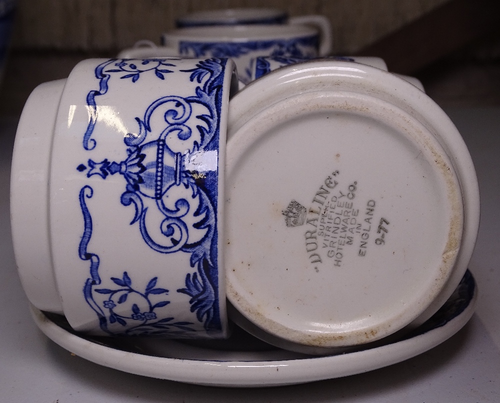 Duraline cups, saucers and plates - Image 2 of 2