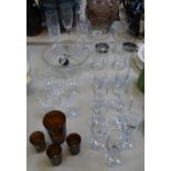 Various drinking glasses etc