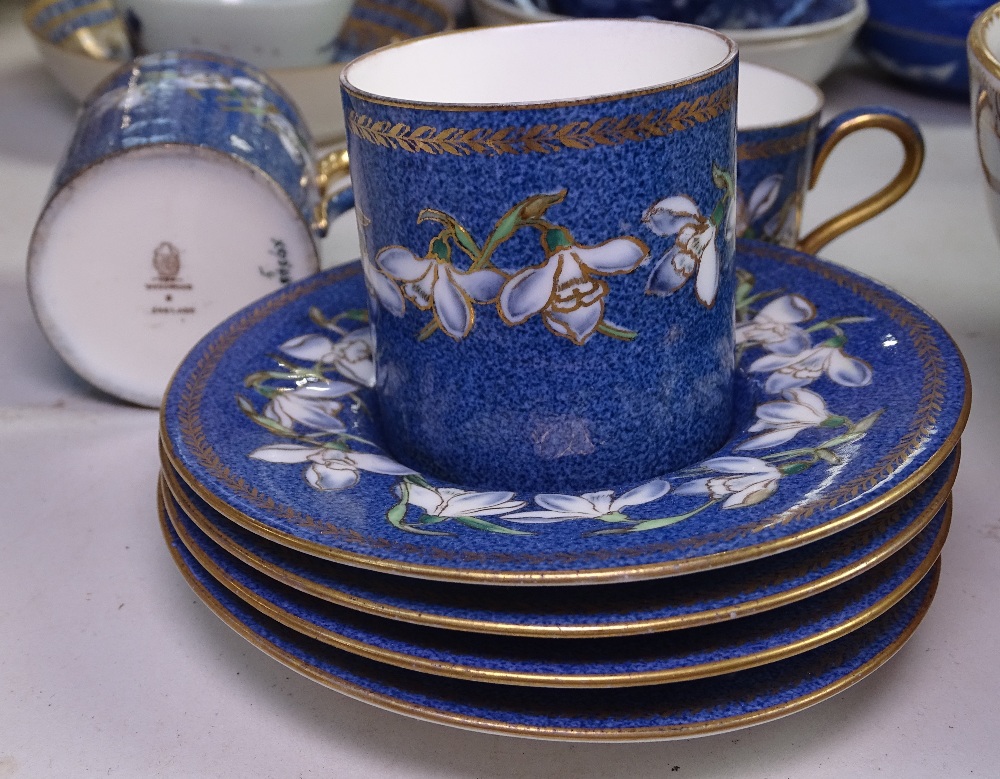 A Derby cup and saucer, Wedgwood coffee cans and saucers etc - Image 2 of 2