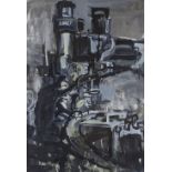 David Smith RE, mixed media watercolour / gouache, industrial scene, 1968, signed, 30" x 21", and