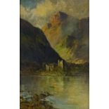 F E Jamieson, oil on canvas, Loch Awe, signed W Richards, 24" x 16", framed