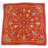 A Hermes silk scarf