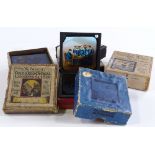 A collection of Magic Lantern slides, including the Conquest of the Air