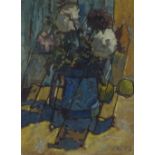 Cyril Mann (1911 - 1980), gouache, still life, signed with monogram, 1952, 19" x 14", framed