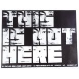 John Lennon / Yoko Ono, original poster for the first solo exhibition New York 1970, sheet size