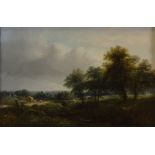 Arthur Beattie, oil on canvas, rural landscape, 16" x 24", framed