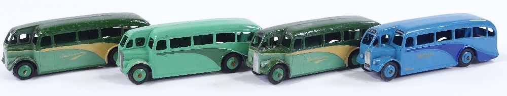 Dinky Meccano, 4 single deck buses model 29E, some over painting for Southdown Fleet buses - Image 3 of 3