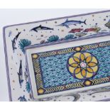 Russell Coates for Spode, rectangular fish design dish, 22cm x 14cm