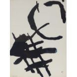 Pierre Tal Coat, original lithograph, abstract, from an edition of 150, sheet size 15" x 11", framed