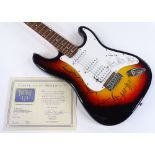 The Rolling Stones, Sunburst S101 Standard Electric Guitar, signed by Mick Jagger, Keith Richards,