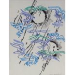 Andre Marchand, original lithograph, the birds, signed in pencil, image 17.5" x 13", framed