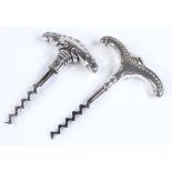 2 silver plated Atla corkscrews