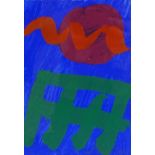 Albert Irvine, colour screen print, abstract, 2004, signed in pencil, printer's proof, sheet size 8"