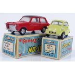 Tri-ang Spot-on BMW Isetta no. 118, and Austin A40 no. 154, boxed