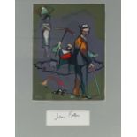 Jean Helion, original lithograph, variations sur l'imaginaire, with signed panel by Jean Follain,