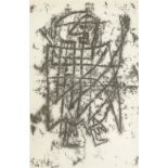 Paul Klee, lithograph, semi-abstract, 1949, signed in the plate, 8" x 5.5", mounted